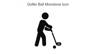 Golfer Ball Monotone Icon In Powerpoint Pptx Png And Editable Eps Format
