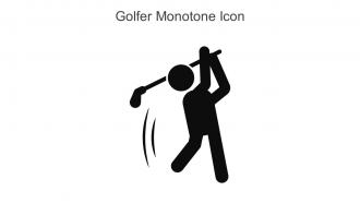 Golfer Monotone Icon In Powerpoint Pptx Png And Editable Eps Format