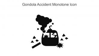 Gondola Accident Monotone Icon In Powerpoint Pptx Png And Editable Eps Format