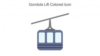 Gondola Lift Colored Icon In Powerpoint Pptx Png And Editable Eps Format