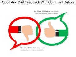 Good And Bad Feedback With Comment Bubble