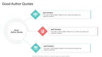 Good Author Quotes In Powerpoint And Google Slides Cpb