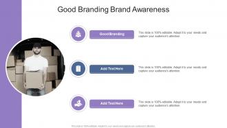 Good Branding Brand Awareness In Powerpoint And Google Slides Cpb