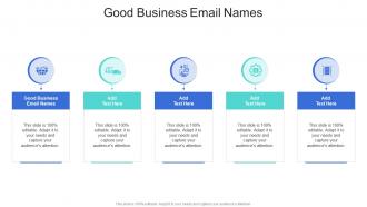 Good Business Email Names In Powerpoint And Google Slides Cpb