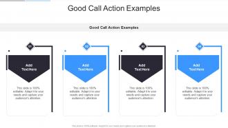 Good Call Action Examples In Powerpoint And Google Slides Cpb