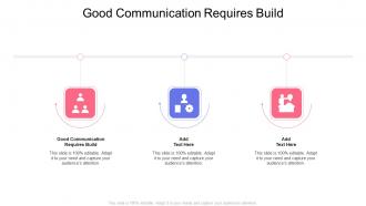 Good Communication Requires Build In Powerpoint And Google Slides Cpb