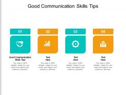 Good communication skills tips ppt powerpoint presentation pictures template cpb