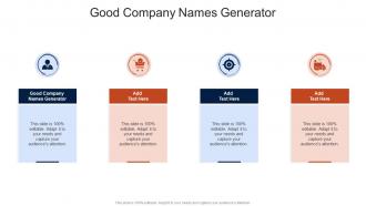 Good Company Names Generator In Powerpoint And Google Slides Cpb