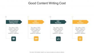 Good Content Writing Cost In Powerpoint And Google Slides Cpb