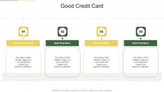Good Credit Card In Powerpoint And Google Slides Cpb