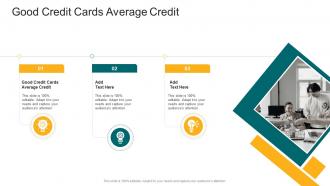 Good Credit Cards Average Credit In Powerpoint And Google Slides Cpb