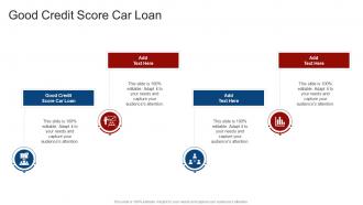 Good Credit Score Car Loan In Powerpoint And Google Slides Cpb