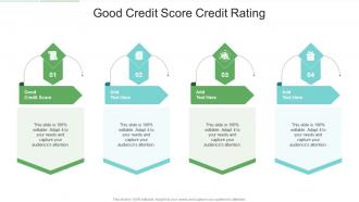 Good Credit Score Credit Rating In Powerpoint And Google Slides Cpb