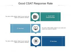 Good csat response rate ppt powerpoint presentation infographics introduction cpb