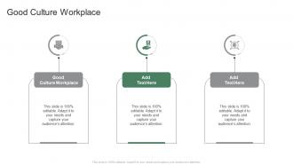 Good Culture Workplace In Powerpoint And Google Slides Cpb