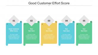 Good customer effort score ppt powerpoint presentation slides graphics tutorials cpb