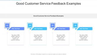 Good Customer Service Feedback Examples In Powerpoint And Google Slides Cpb