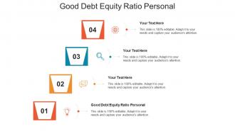 Good debt equity ratio personal ppt powerpoint presentation professional ideas cpb