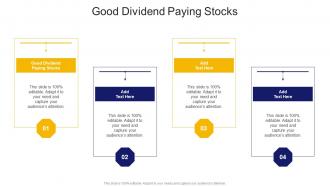 Good Dividend Paying Stocks In Powerpoint And Google Slides Cpb