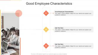 Good Employee Characteristics In Powerpoint And Google Slides Cpb