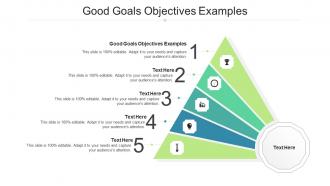Good Goals Objectives Examples Ppt Powerpoint Presentation Inspiration Show Cpb