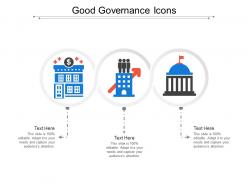 Good governance icons
