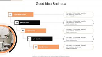 Good Idea Bad Idea In Powerpoint And Google Slides Cpb