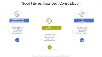 Good Interest Rate Debt Consolidation In Powerpoint And Google Slides Cpb