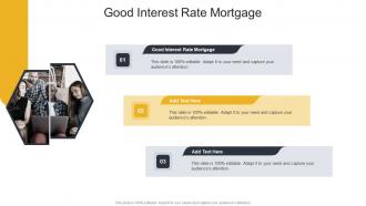 Good Interest Rate Mortgage In Powerpoint And Google Slides Cpb