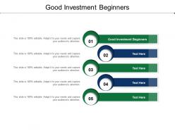 Good investment beginners ppt powerpoint presentation infographic template good cpb
