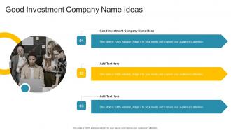 Good Investment Company Name Ideas In Powerpoint And Google Slides Cpb