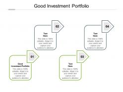 Good investment portfolio ppt powerpoint presentation styles example topics cpb