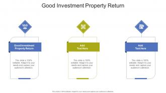 Good Investment Property Return In Powerpoint And Google Slides Cpb