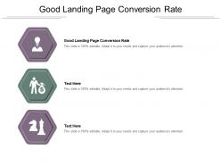 Good landing page conversion rate ppt powerpoint presentation ideas topics cpb