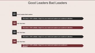 Good Leaders Bad Leaders In Powerpoint And Google Slides Cpb