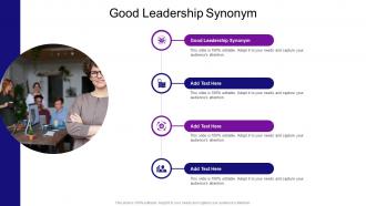 Good Leadership Synonym In Powerpoint And Google Slides Cpb