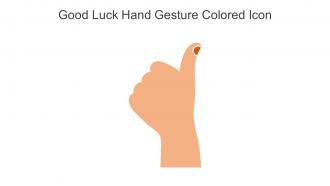 Good Luck Hand Gesture Colored Icon In Powerpoint Pptx Png And Editable Eps Format