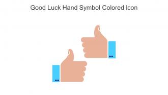 Good Luck Hand Symbol Colored Icon In Powerpoint Pptx Png And Editable Eps Format