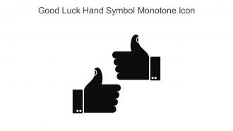 Good Luck Hand Symbol Monotone Icon In Powerpoint Pptx Png And Editable Eps Format