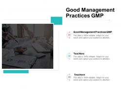 Good management practices gmp ppt powerpoint presentation infographic template background image cpb