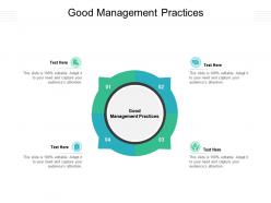 Good management practices ppt powerpoint presentation pictures vector cpb