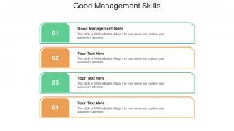 Good management skills ppt powerpoint presentation slides graphics pictures cpb