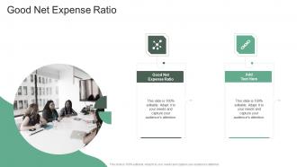 Good Net Expense Ratio In Powerpoint And Google Slides Cpb