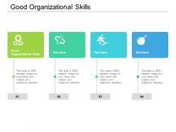 Good organizational skills ppt powerpoint presentation ideas example file cpb