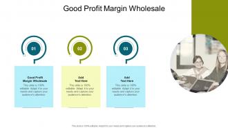 Good Profit Margin Wholesale In Powerpoint And Google Slides Cpb