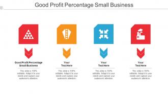 Good Profit Percentage Small Business Ppt Powerpoint Presentation Summary Graphics Cpb
