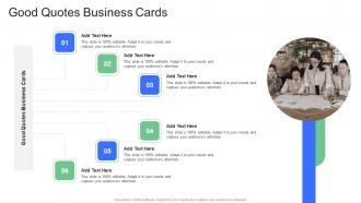 Good Quotes Business Cards In Powerpoint And Google Slides Cpb
