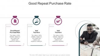 Good Repeat Purchase Rate In Powerpoint And Google Slides Cpb