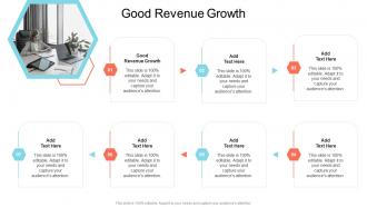 Good Revenue Growth In Powerpoint And Google Slides Cpb
