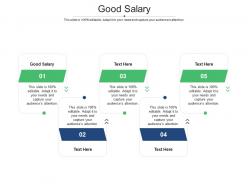 Good salary ppt powerpoint presentation inspiration graphics cpb